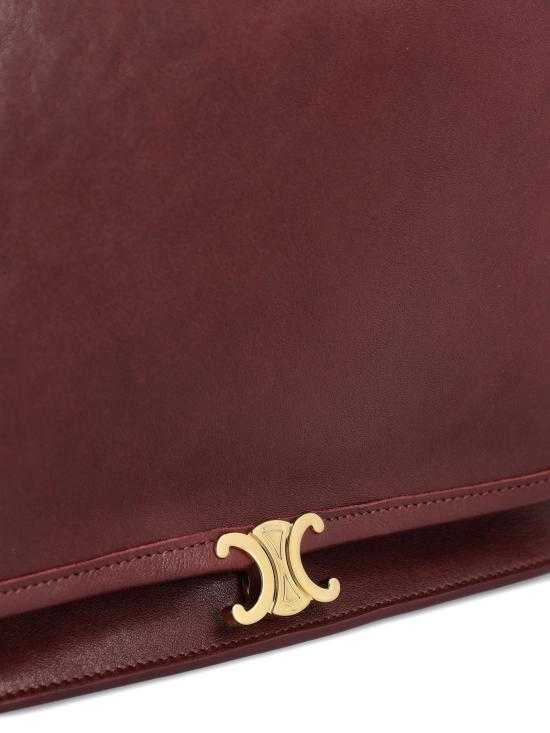 26FW 셀린느 소프트 트리옹프 베사체 서플 샤이니 램스킨 백 123632T88 28PO SYRAH - CELINE
