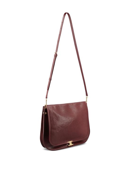 26FW 셀린느 소프트 트리옹프 베사체 서플 샤이니 램스킨 백 123632T88 28PO SYRAH - CELINE