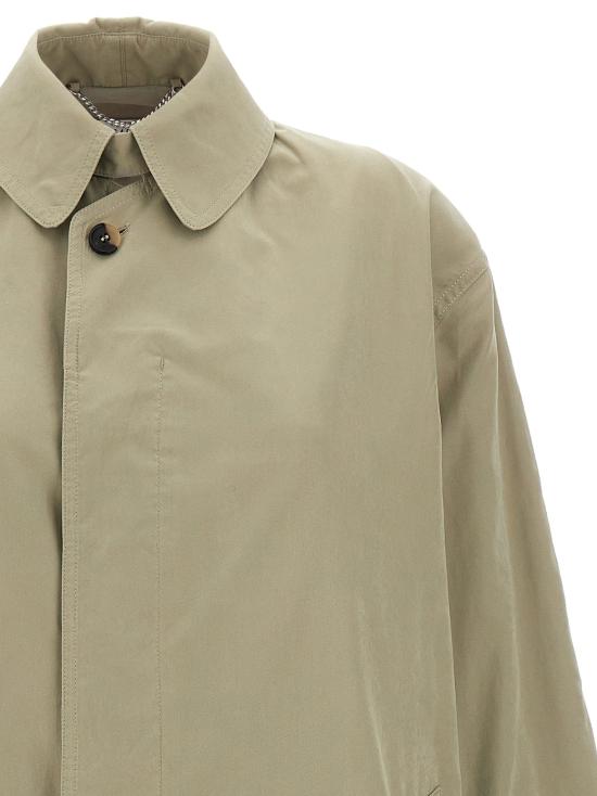 26FW 마르지엘라 코트 싱글 브레스트 트렌치 ,  및 트렌치 , 녹색 - MAISON MARGIELA