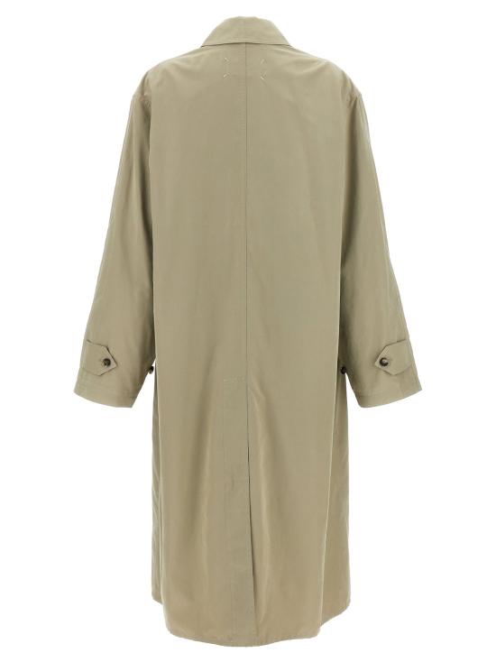 26FW 마르지엘라 코트 싱글 브레스트 트렌치 ,  및 트렌치 , 녹색 - MAISON MARGIELA
