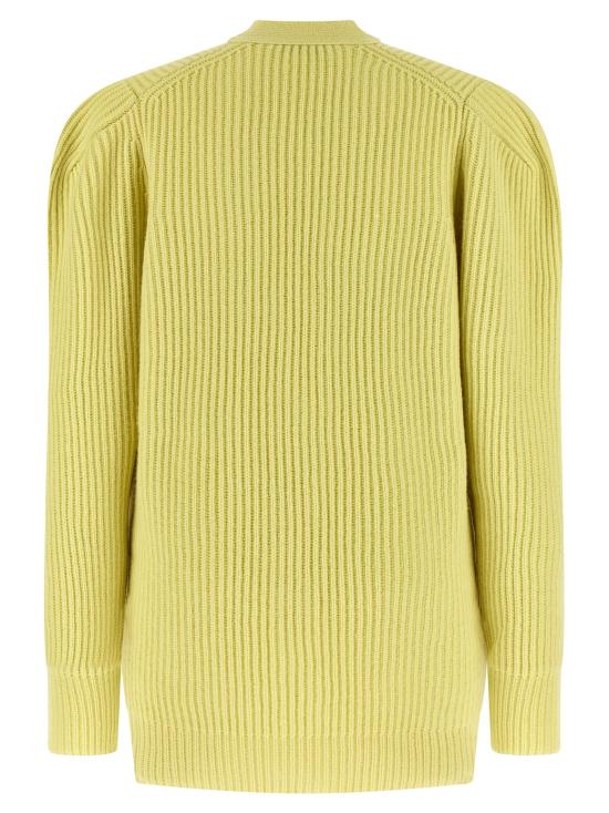 26SS 스텔라 맥카트니 니트웨어 두꺼운 니트 가디건 스웨터 및 가디건 노란색 - STELLA MCCARTNEY