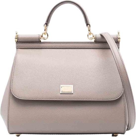 26FW 돌체앤가바나 라지 시실리 핸드백 BB6002B100180045 TAUPE
