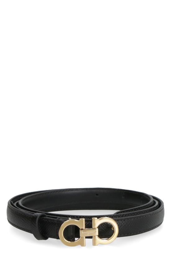 26FW 살바토레 페라가모 간치니 벨트 23B224 675180 BLACK DOM