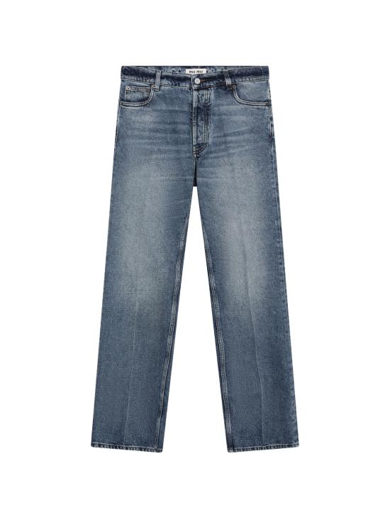 26FW 미우미우 워시드 데님 진 GWP612OOO197U F0008 BLUE