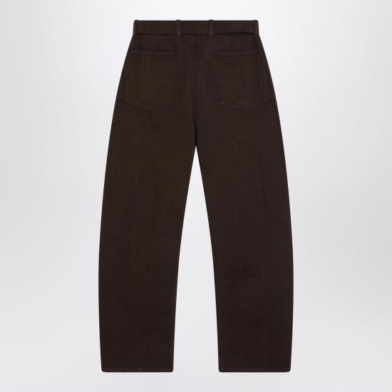 26FW 르메르 트위스트 벨티드 팬츠 PA326DLD1077 BR512 BROWN - LEMAIRE