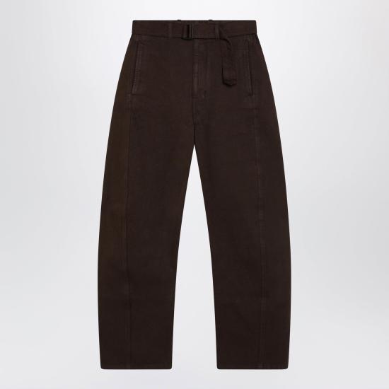 26FW 르메르 트위스트 벨티드 팬츠 PA326DLD1077 BR512 BROWN