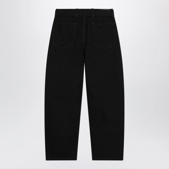 26FW 르메르 트위스트 벨티드 팬츠 PA326DLD1055 BK999 BLACK - LEMAIRE