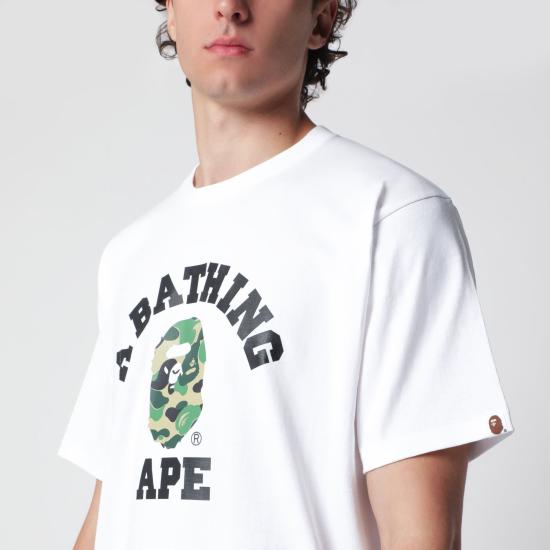 26SS 베이프 반팔 티셔츠 001TEM301004MCO WG WHITE - BAPE