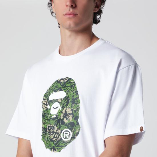 26SS 베이프 반팔 티셔츠 001TEM301347MCO WHT WHITE - BAPE