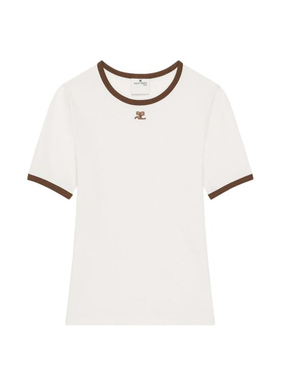 26FW 쿠레쥬 반팔 티셔츠 125JTS017JS0203 B264 WHITE
