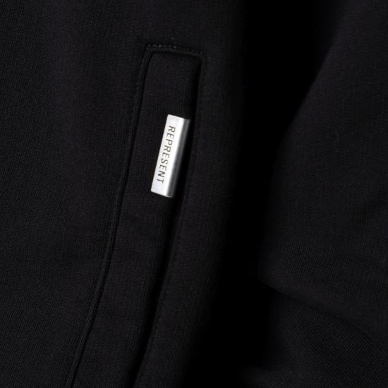 26FW 리프레젠트 후드 티셔츠 OCM41122CO 001 BLACK - REPRESENT