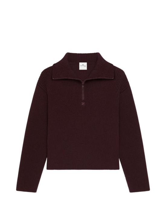 26FW 쿠레쥬 스웨터 326MPU278FI0085 4090 BURGUNDY
