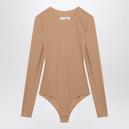 26FW MM6 메종마르지엘라 바디수트 티셔츠 S52NA0075S20518 131 BEIGE