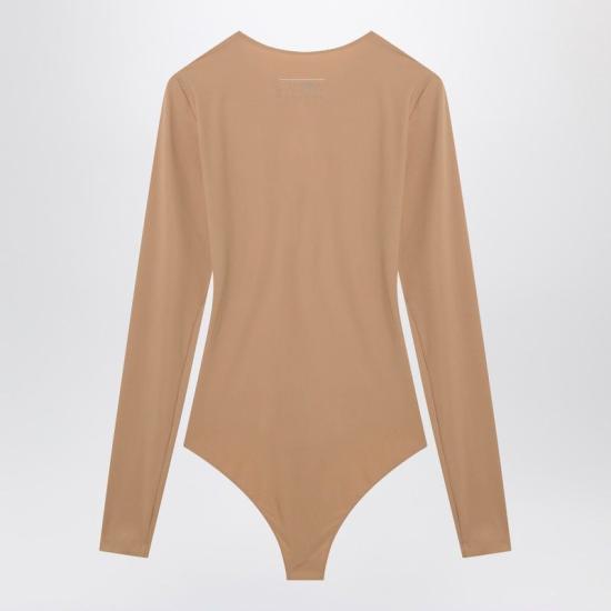 26FW MM6 메종마르지엘라 바디수트 티셔츠 S52NA0075S20518 131 BEIGE - MM6 MAISON MARGIELA