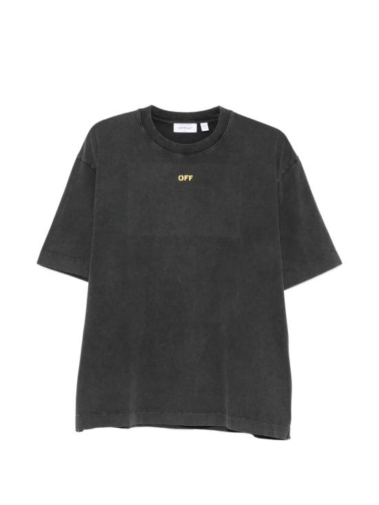 26SS 오프화이트 반팔 티셔츠 OMAA120S26JER00B 0001 BLACK - OFF WHITE