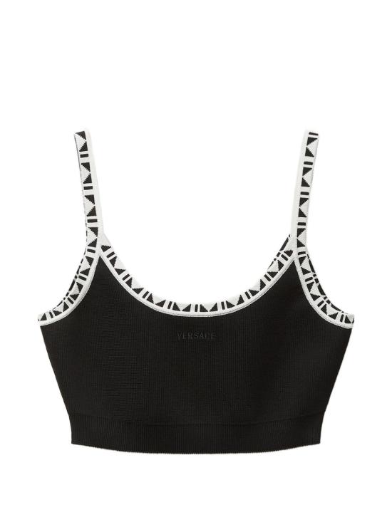 26FW 베르사체 민소매 티셔츠 10253561A18357 1B000 BLACK