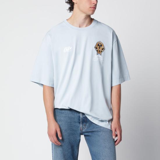 26SS 오프화이트 반팔 티셔츠 OMAA120S26JER00W 4050 LIGHT BLUE