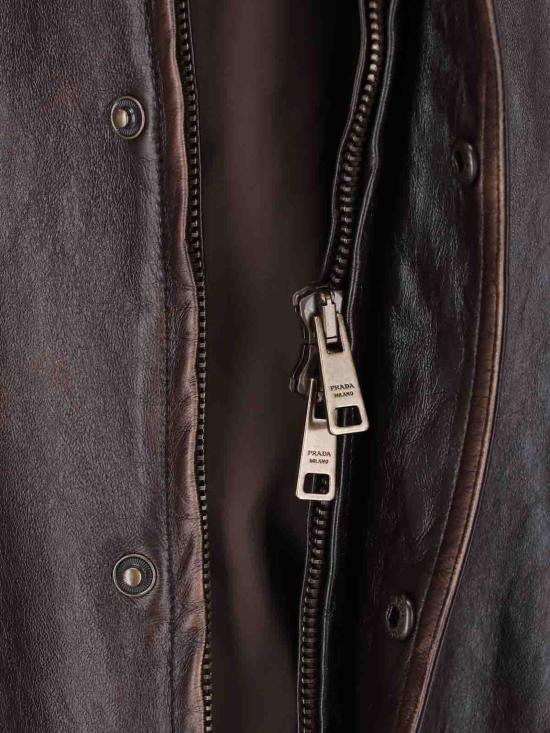 26FW 프라다 가죽 자켓 UPW622OOO16IL F0003 BROWN - PRADA