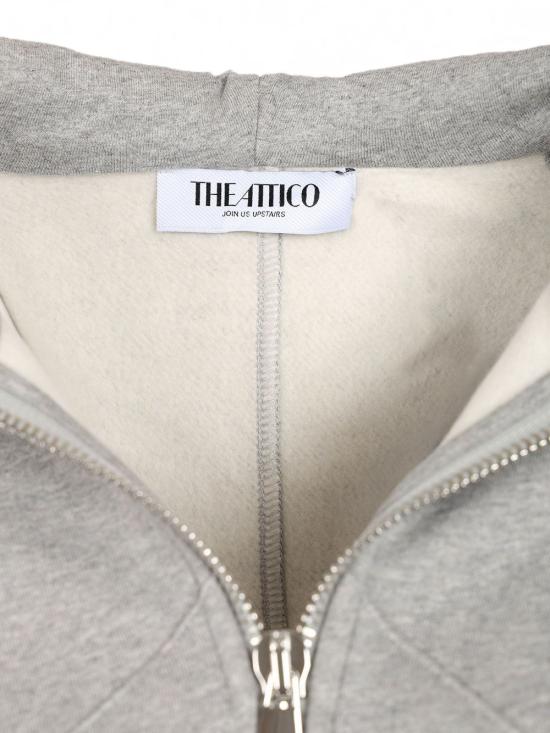 26FW 디 아티코 후드 티셔츠 261WCF00026JJF003AA 183 GREY - THE ATTICO