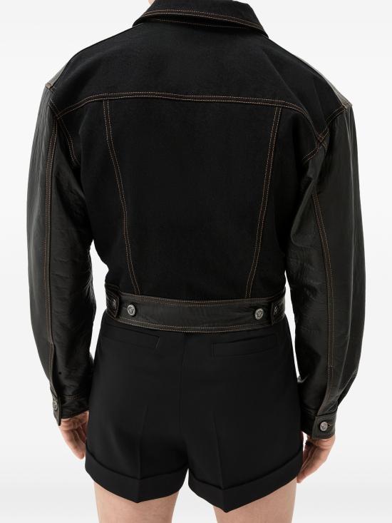 26FW 베르사체 데님 자켓 10254411A18406 2DC90 BLACK - VERSACE