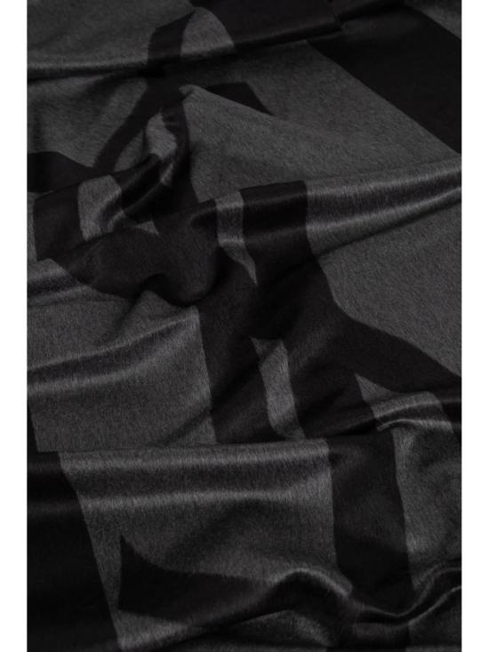 26FW 생로랑 실크 자카드 캐시미어 스카프 7948613Y009 1261 GREY - SAINT LAURENT