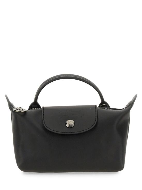 26FW 롱샴 르 플리아쥬 엑스트라 XS 레더 파우치 34205987 001 BLACK - LONGCHAMP