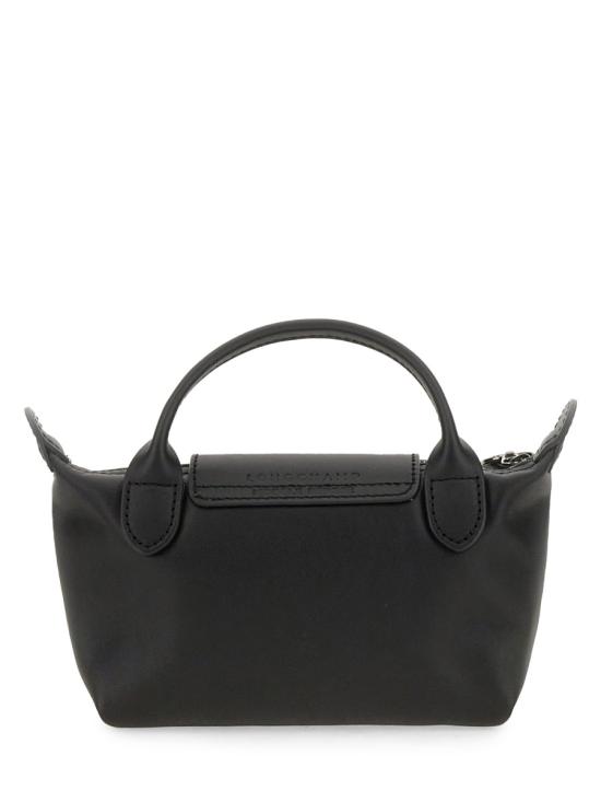 26FW 롱샴 르 플리아쥬 엑스트라 XS 레더 파우치 34205987 001 BLACK - LONGCHAMP