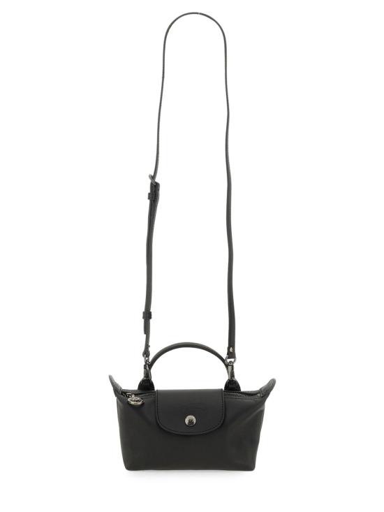 26FW 롱샴 르 플리아쥬 엑스트라 XS 레더 파우치 34205987 001 BLACK - LONGCHAMP