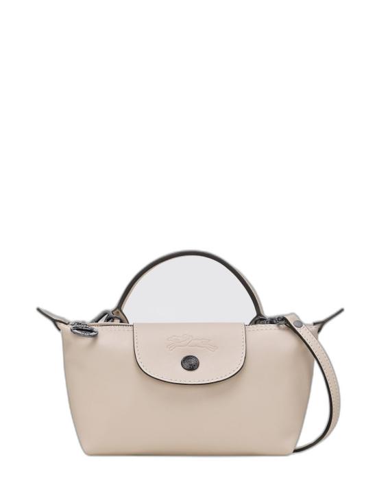 26FW 롱샴 르 플리아쥬 엑스트라 XS 레더 파우치 34205987 555 WHITE