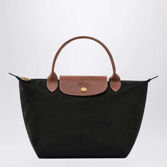 26FW 롱샴 르 플리아쥬 오리지널 핸드백 S L1621089 001 BLACK
