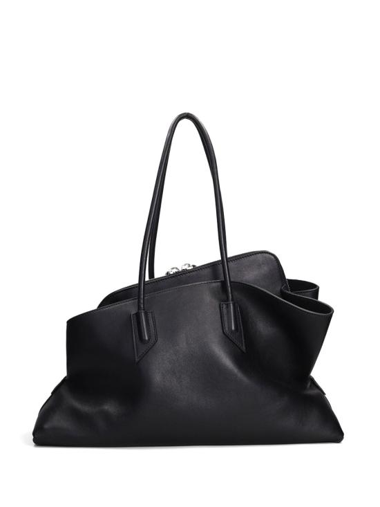 26FW 디 아티코 라 파세지아타 미디엄 탑 핸들 백 250WAH00054LBT019AA 100 BLACK - THE ATTICO