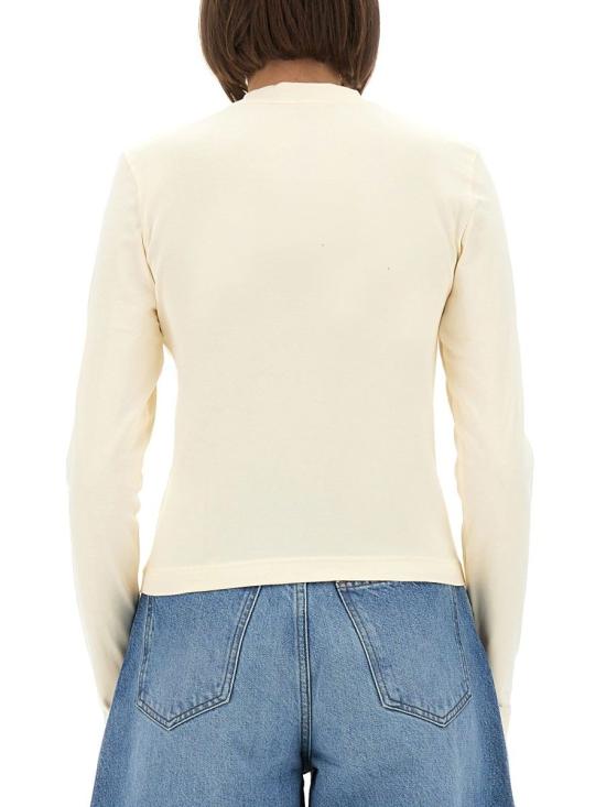 26FW 자크뮈스 그로그랭 로고 롱슬리브 티셔츠 TSW00155AJ00124 130 NUDE NEUTRALS - JACQUEMUS