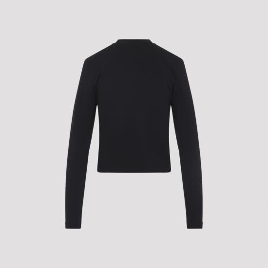 26FW 자크뮈스 그로그랭 로고 롱슬리브 티셔츠 TSW00155AJ00124 990 BLACK - JACQUEMUS