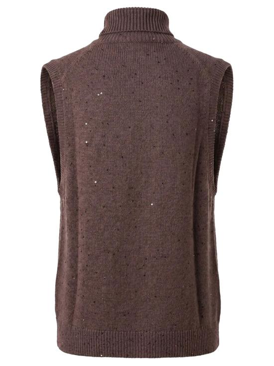 26FW 브루넬로 쿠치넬리 터틀넥 M73540804 C4211 BROWN - BRUNELLO CUCINELLI