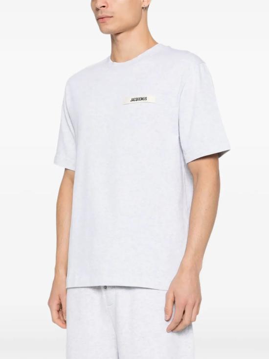 26FW 자크뮈스 그로그랭 로고 티셔츠 TSM00133AJ00226 950 GREY - JACQUEMUS