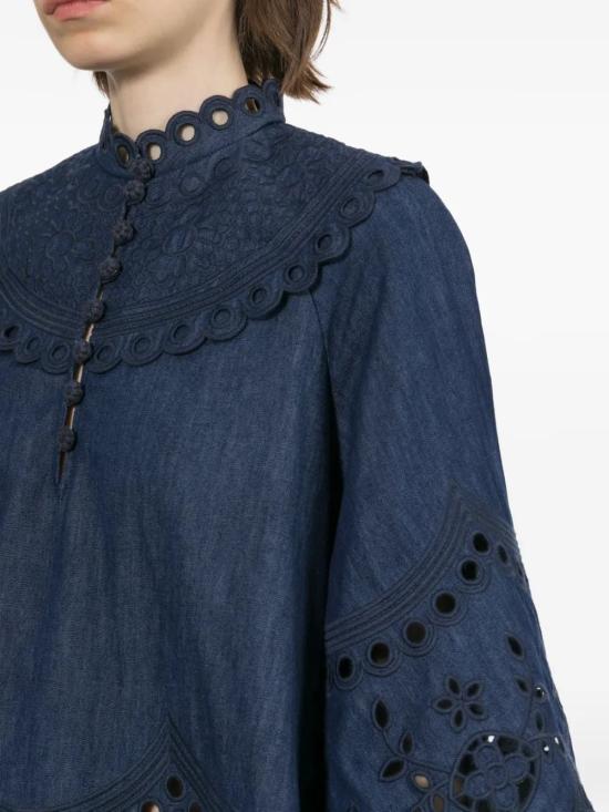 26FW 짐머만 블라우스 7282TSS263INK NAVYBLUE - ZIMMERMANN
