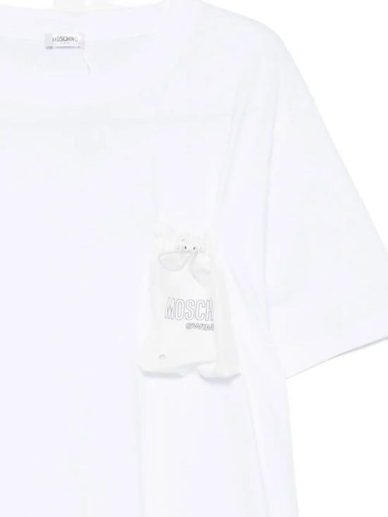 26SS 모스키노 반팔 티셔츠 261V3070494250001 WHITE - MOSCHINO