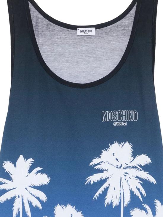 26SS 모스키노 반팔 티셔츠 261V3890294241303 BLUE - MOSCHINO