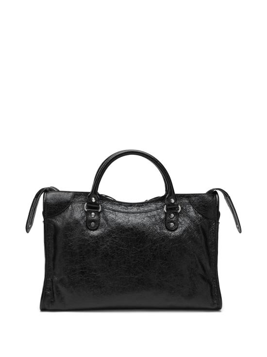 26FW 발렌시아가 르 시티 백 미디움 8657602ACLR 1000 BLACK - BALENCIAGA