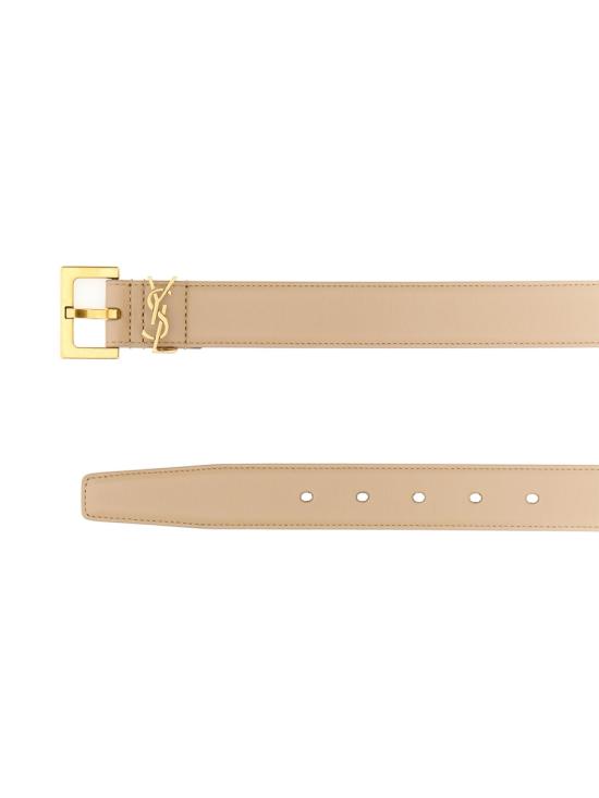 26FW 생로랑 카산드라 벨트 스퀘어 버클 스무스 레더 634437BOO0W 2721 BEIGE - SAINT LAURENT
