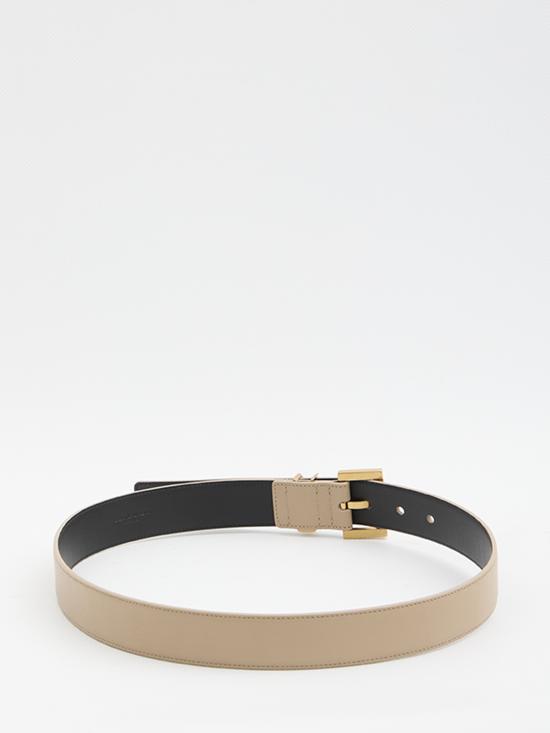 26FW 생로랑 카산드라 벨트 스퀘어 버클 스무스 레더 634437BOO0W 2721 BEIGE - SAINT LAURENT