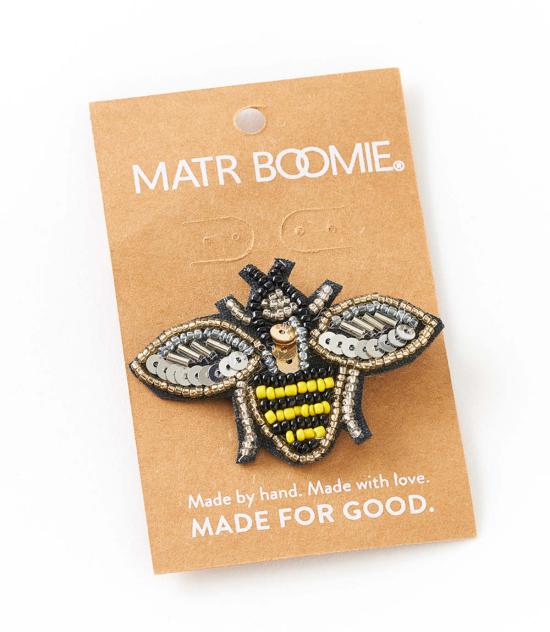  마트르 부미 브로치 Matr Boomie Bala Mani 비즈 꿀벌  핀 - MATR BOOMIE