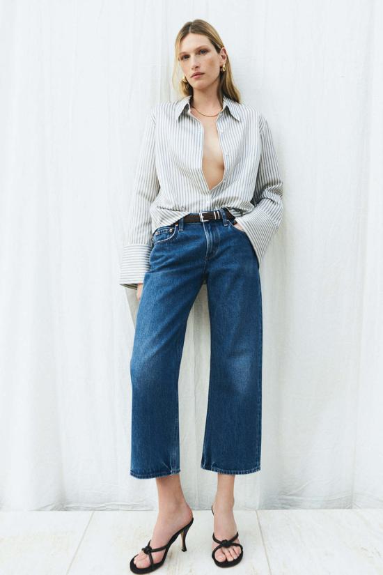  시티즌 오브 휴머니티 데님 팬츠 페이 빈티지 스트레이트 진 아주르 블루
