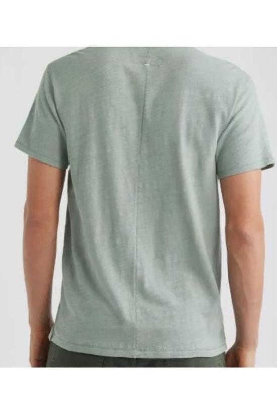  랙앤본 반팔 티셔츠 Rag & Bone 클래식 플레임 SS 헨리 셔츠 블루 그레이 - RAG & BONE
