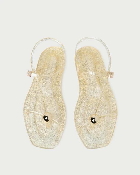  로플러랜달 샌들 로플러 랜달 다나 샴페인 스트랩 젤리 샌들 골드 - LOEFFLER RANDALL