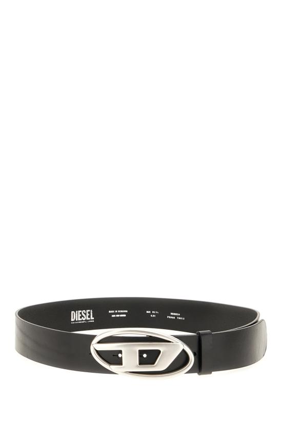26FW 디젤 B-1DR 레더 벨트 D 버클 X08516PR666 T8013 BLACK
