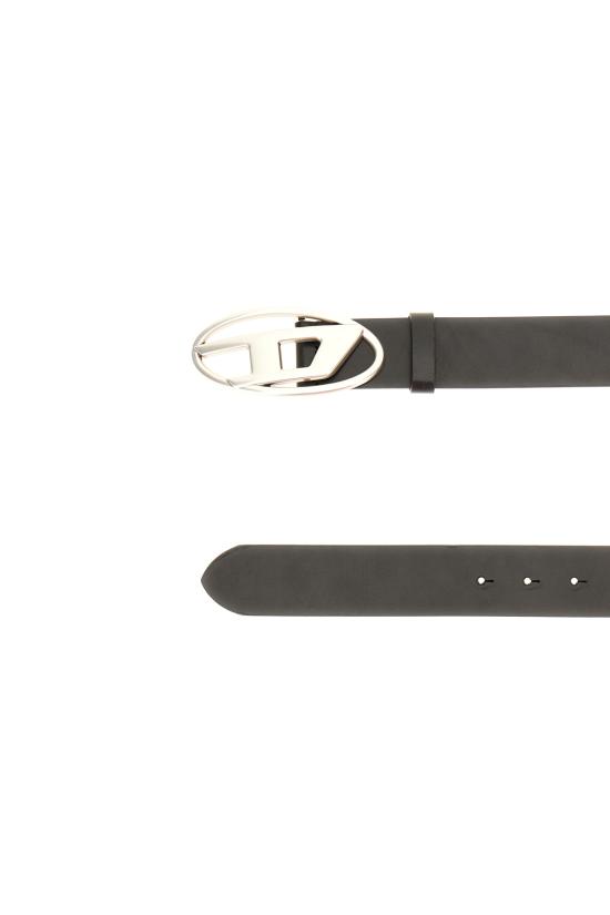 26FW 디젤 B-1DR 레더 벨트 D 버클 X08516PR666 T8013 BLACK - DIESEL
