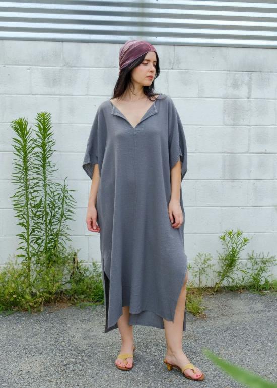  Beachwood the Label 미디 원피스 비치우드 더 라벨 칼라 카프탄