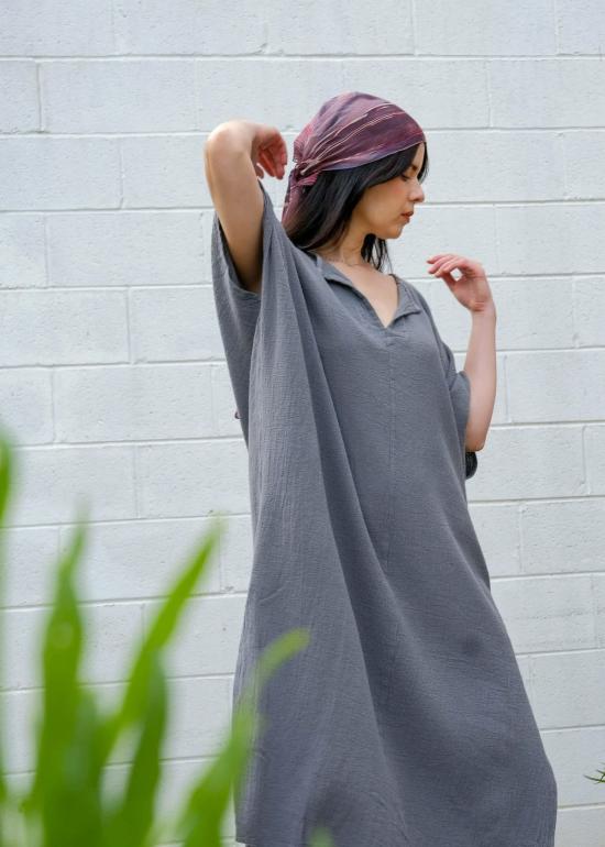  Beachwood the Label 미디 원피스 비치우드 더 라벨 칼라 카프탄 - OTHER BRANDS