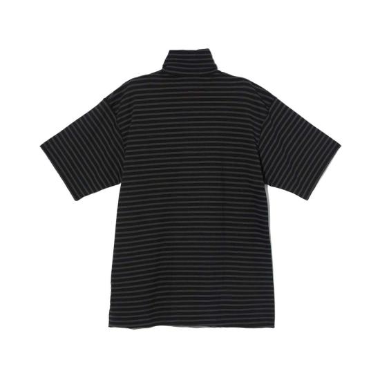  엔지니어드가먼츠 반팔 티셔츠 엔지니어드 가먼츠 SS 지퍼 터틀 PC 스트라이프 저지 - ENGINEERED GARMENTS